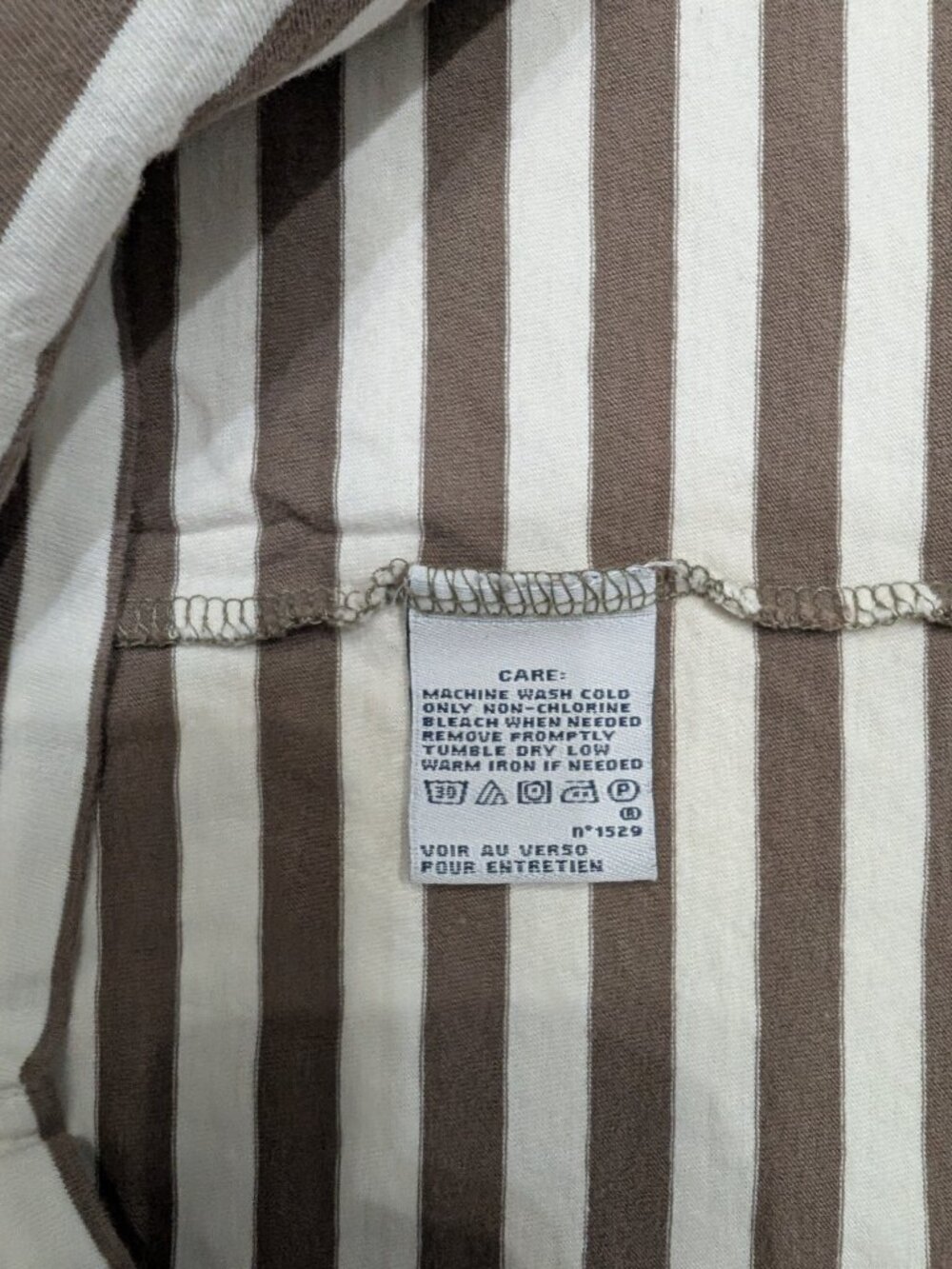 Polo Ralph Lauren Sport Striped V Neck Long Sleeve Top M - Picture 4 of 6